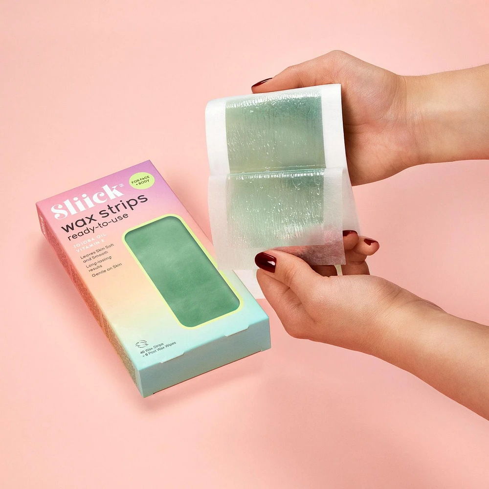 Sliick- Wax Strips - 40 Sliick Wax Strips