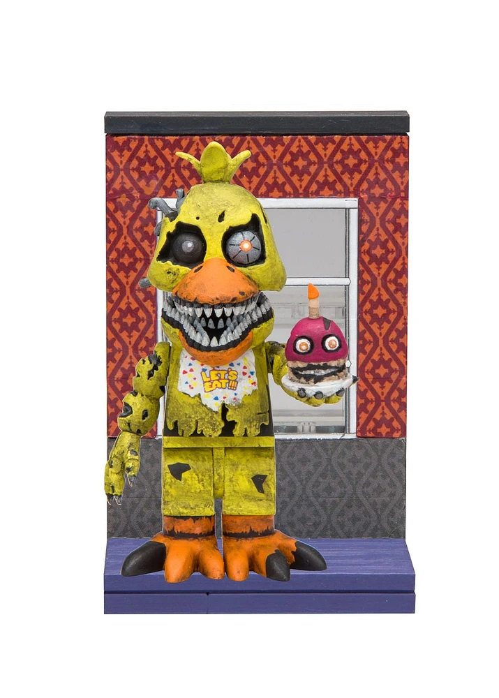 McFarlane Five Nights at Freddy's Season 2 Micro Construction Set - Nightmare Chica with Right Hall Window