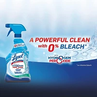 Lysol Bathroom Cleaner Spray, Power and Free Trigger, Cool Spring Breeze, Hydrogen Peroxide, 650 mL