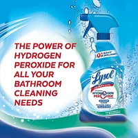 Lysol Bathroom Cleaner Spray, Power and Free Trigger, Cool Spring Breeze, Hydrogen Peroxide, 650 mL