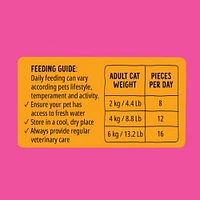 BONKERS Crunchy And Soft Cat Treats Paw Lickin Chicken Flavor, 454g Chicken Flavour