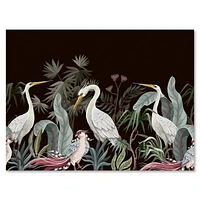 Designart Chinoiserie With Birds and Peonies III Canvas Wall Art