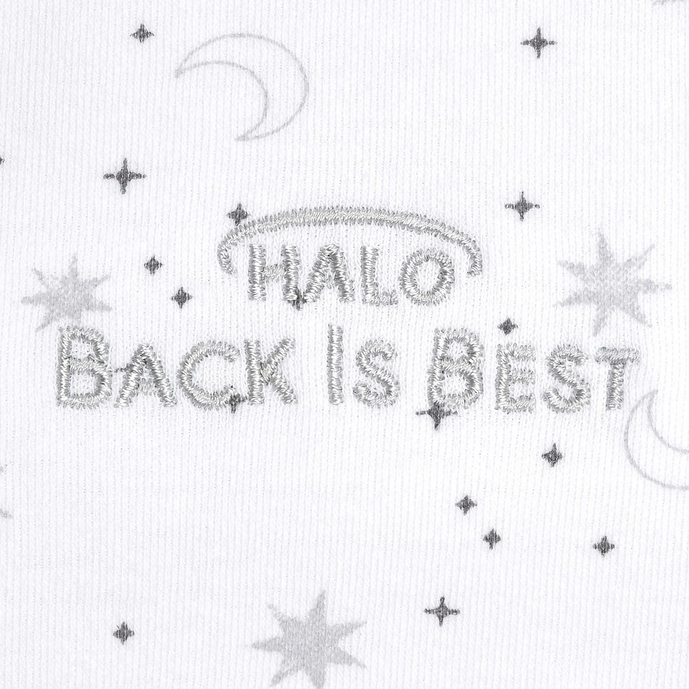 HALO® SleepSack® Wearable Blanket - 100% Cotton - Midnight Moons- Grey SM, Wearable Blanket