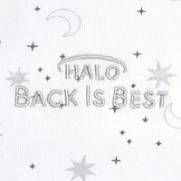 HALO® SleepSack® Wearable Blanket - 100% Cotton - Midnight Moons- Grey SM, Wearable Blanket