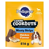 Pedigree Canine Cookouts Adult Dog Treats Meaty Strips Chicken Flavour