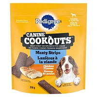Pedigree Canine Cookouts Adult Dog Treats Meaty Strips Chicken Flavour