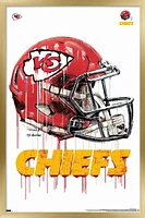 NFL Kansas City Chiefs - Drip Helmet 20 Wall Poster