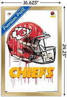 NFL Kansas City Chiefs - Drip Helmet 20 Wall Poster