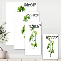 Designart Green Field Plant Foliage Canvas Wall Art