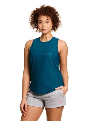 Reebok Débardeur graphique Reflex pour femmes Tailles XS-2XL