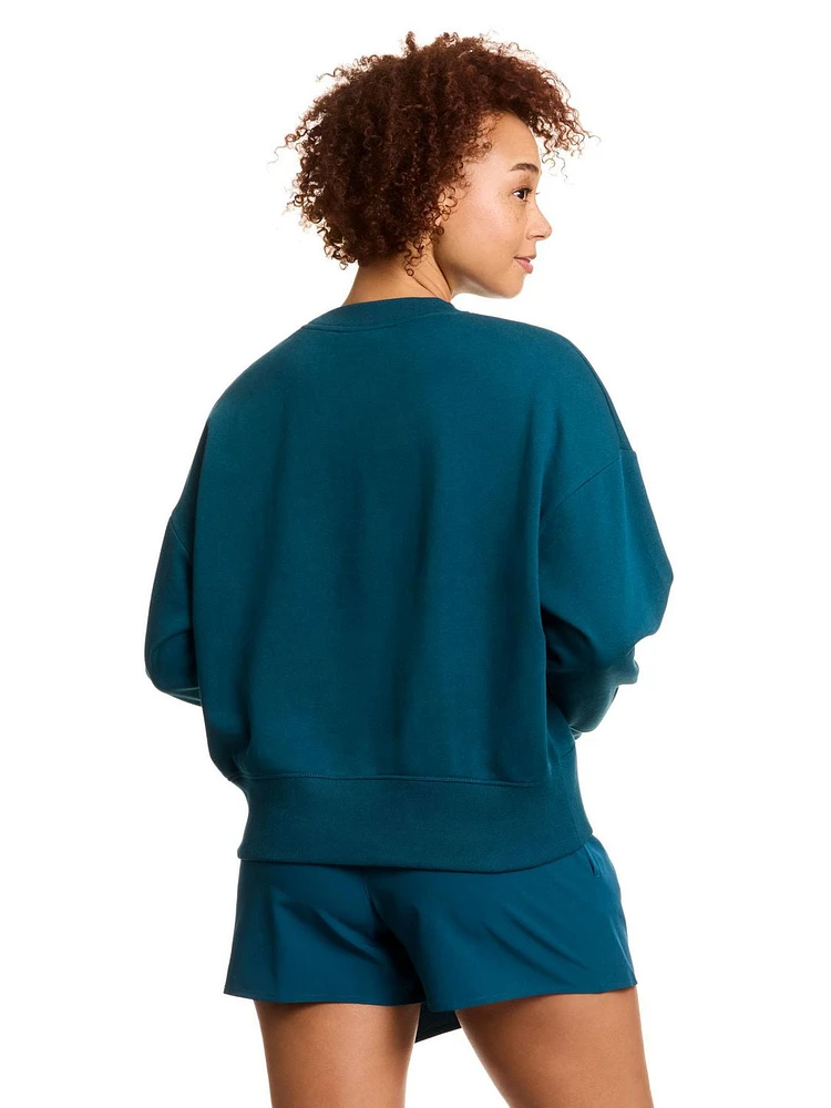 Reebok Prep Women's French Terry Crewneck Sweatshirt, Sizes XS-2XL