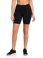 Reebok Women’s ‘Reflex’ High-Rise 7” Inseam Biker Shorts with Pockets