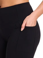 Reebok Women’s ‘Reflex’ High-Rise 7” Inseam Biker Shorts with Pockets