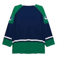 NHL Vancouver Canucks Mens Deluxe Long Sleeve Fans Jersey Sweater, S-XL