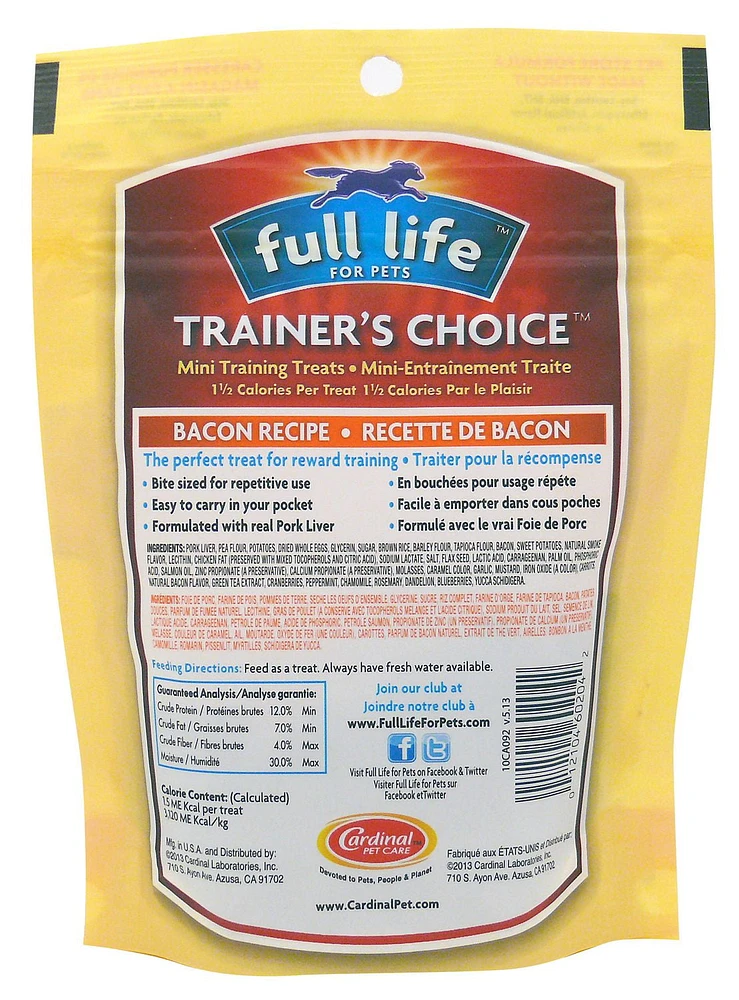 Full Life for Pets Trainer's Choice Mini Bacon Training Treats