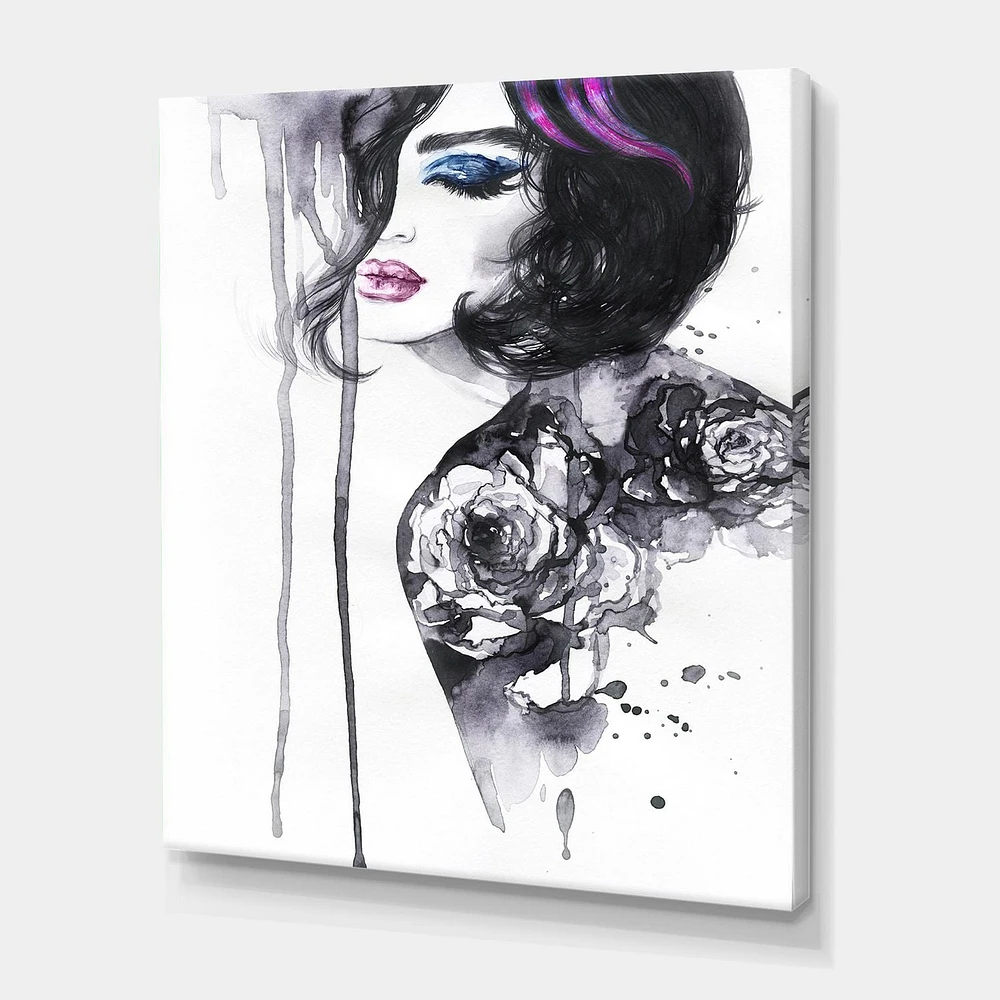 Designart Painting Female Portrait Canvas Wall Art