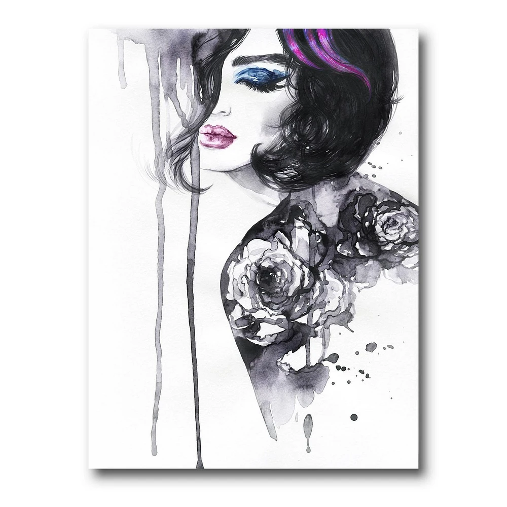 Designart Painting Female Portrait Canvas Wall Art