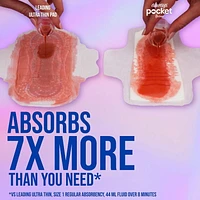 Serviettes Always Pocket, flux abondant, avec ailes, avec FlexFoam, taille2, non parfumées, 10serviettes 10CT