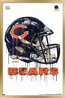 NFL Chicago Bears - Drip Helmet 20 Wall Poster, 22.375" x 34"