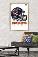 NFL Chicago Bears - Drip Helmet 20 Wall Poster, 22.375" x 34"