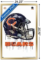 NFL Chicago Bears - Drip Helmet 20 Wall Poster, 22.375" x 34"