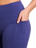 Reebok Women’s ‘Reflex’ High-Rise 7” Inseam Biker Shorts with Pockets, Sizes XS-2XL