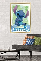 Disney Lilo and Stitch - Flowers Wall Poster, 22.375" x 34" Framed