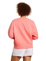 Reebok Prep Sweat-shirt à col rond French Terry pour femme Tailles XS-2XL