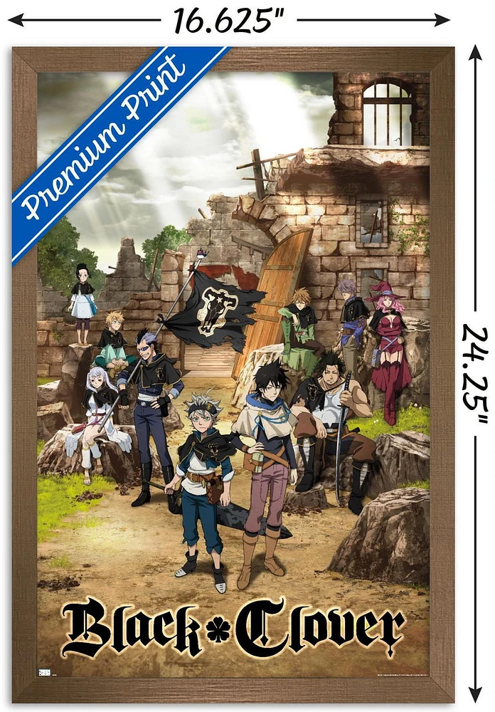 Black Clover - Group Wall Poster, 22.375" x 34" Framed