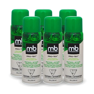 M&B PRO-TEX™ Eco-Friendly Water & Stain Protector 6PK - 200g/7oz, Year-Round Protection, Footwear, Garments & Accessories