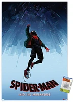 Marvel Spider-Man - Into The Spider-Verse Falling Wall Poster, 22.375" x 34" Framed