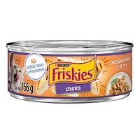 Friskies Chunks Chicken Dinner in Gravy, Wet Cat Food 156g, 156 g