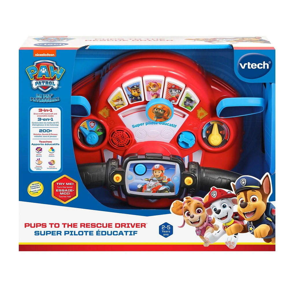 Vtech PAW Patrol™ Pups to The Rescue Driver™ Interactive Learning Toy - French Version