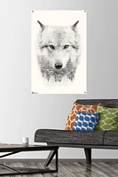 Wolf - Trees Wall Poster