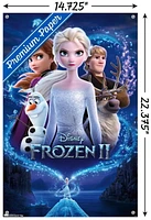 Disney Frozen 2 - Key Art Wall Poster, 14.725" x 22.375" Framed