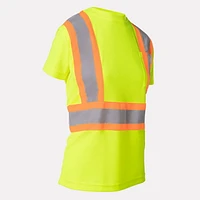 T-shirt à manches courtes pour femmes sur la sécurité