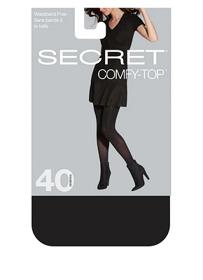 Secret® Comfy-Top Sanes Bande a la Taille Collants 1pk Taille:  A à D