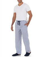 Fruit of the Loom Men's Microsanded Woven Stripe Pajama Pant