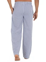 Fruit of the Loom Men's Microsanded Woven Stripe Pajama Pant