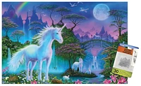 Unicorn Meadow Wall Poster, 22.375" x 34" Framed