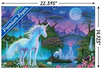 Unicorn Meadow Wall Poster, 22.375" x 34" Framed