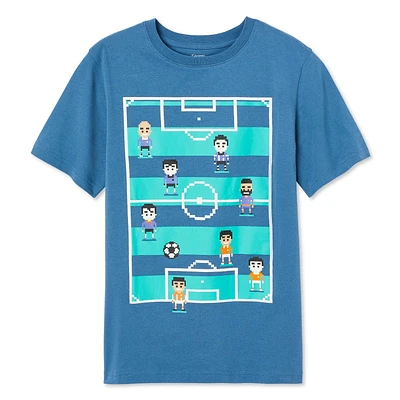 T-shirt sport à manches courtes George pour garçons Tailles TP–TG