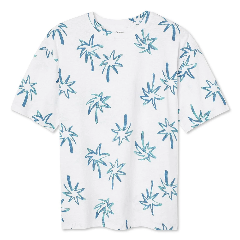 T-shirt surdimensionné avec imprimé graphique George pour garçons Tailles TP–TG