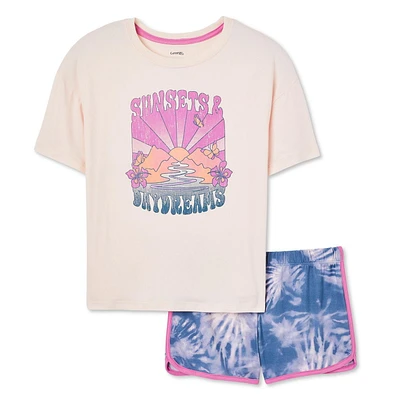 George Girls' Pajama 2-Piece Set