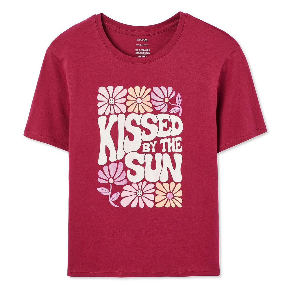 George Girls' Short Sleeve Tee, Sizes XS-XL