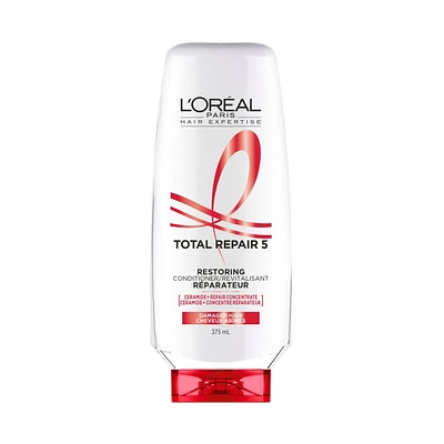 L'Oréal Paris Total Repair 5 Restoring Conditioner 375 ml, Damaged Hair Repairing Conditioner