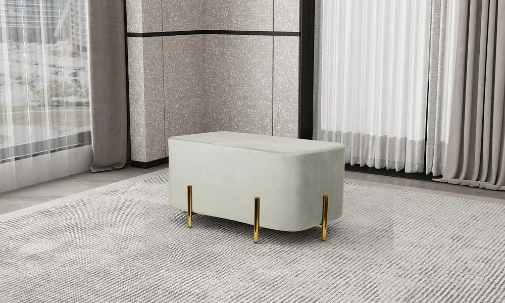 Sylvie Ottoman, Grey