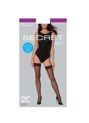 Secret® Silky 1pk Thigh Highs, Sizes:  Average, Tall