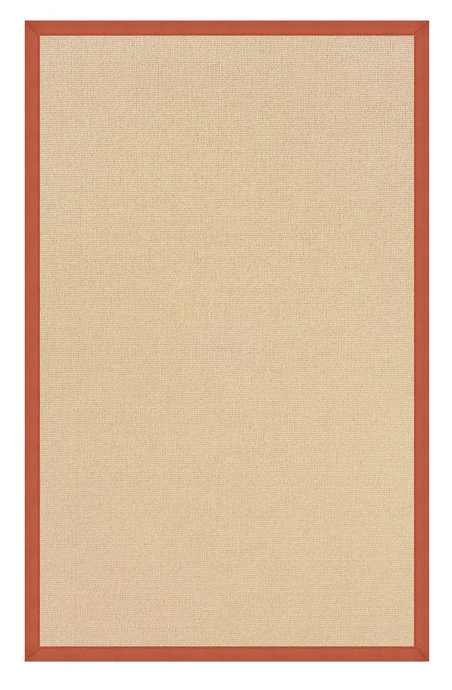 Athena Natural & Burnt Orange 9'10" x 13' Area Rug