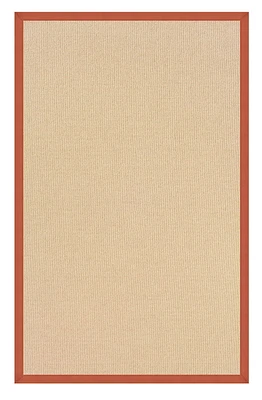 Athena Natural & Burnt Orange 9'10" x 13' Area Rug